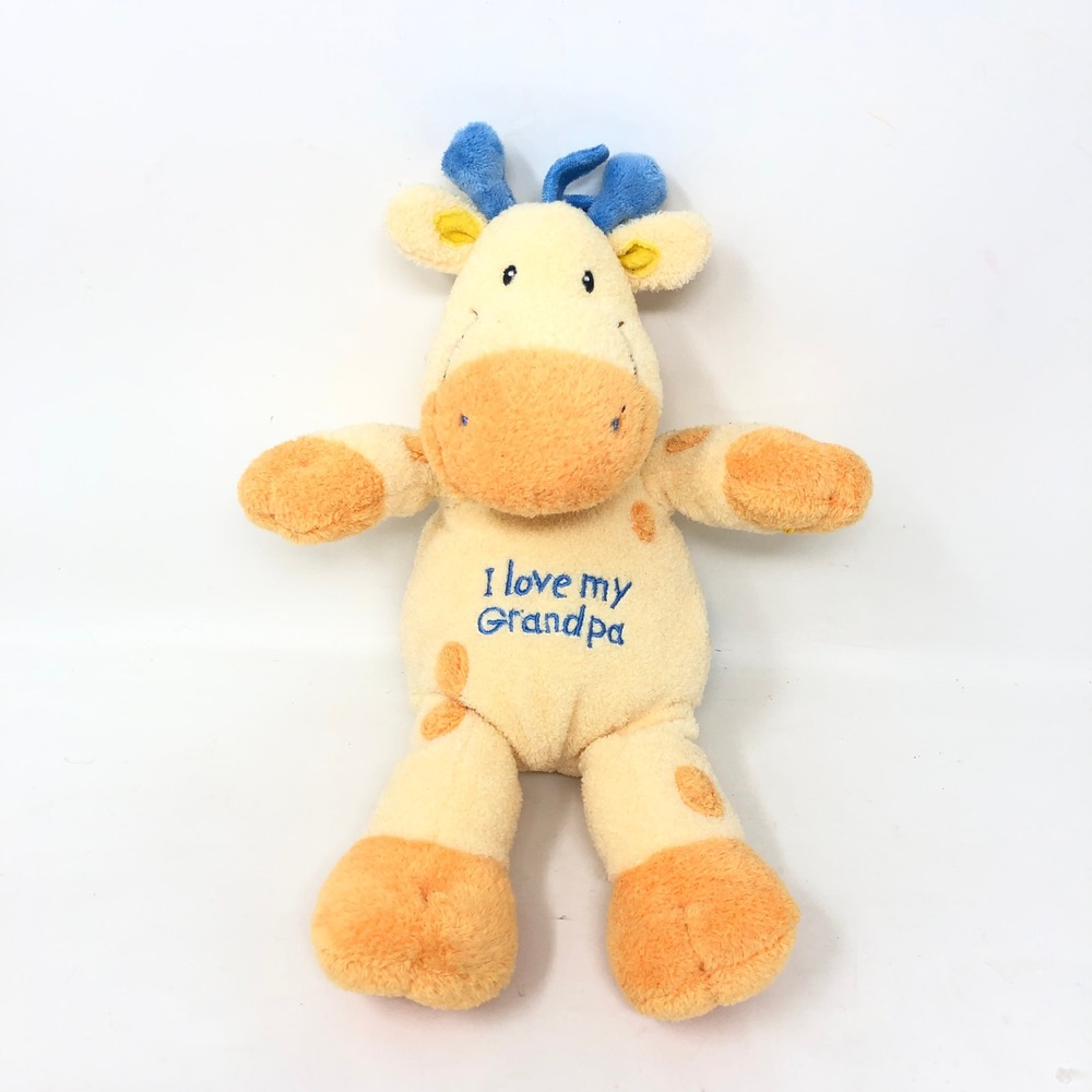Baby Gund Plush Giraffe Yellow I Love My Grandpa 58832 Stuffed Lovey Gift